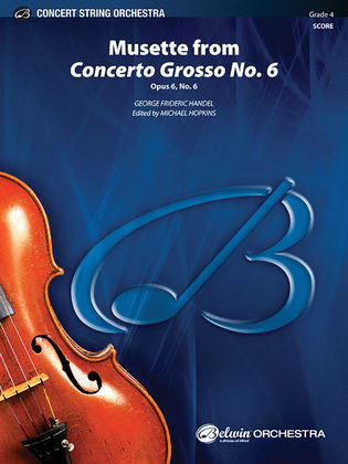 Book cover for Musette from Concerto Grosso No. 6