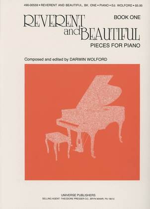 Book cover for Reverent and Beautiful Pieces for Piano, Book 1 - Piano Solos
