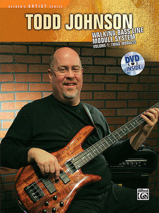 Book cover for Todd Johnson Walking Bass Line Module System, Volume 1