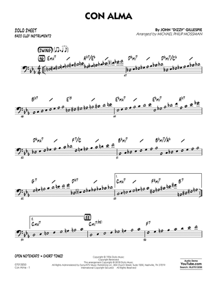 Book cover for Con Alma (arr. Michael Mossman) - Bass Clef Solo Sheet