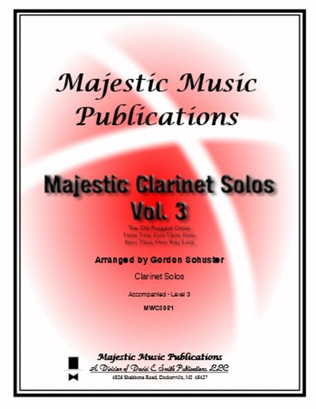 Book cover for Majestic Clarinet Solos, Vol. 3