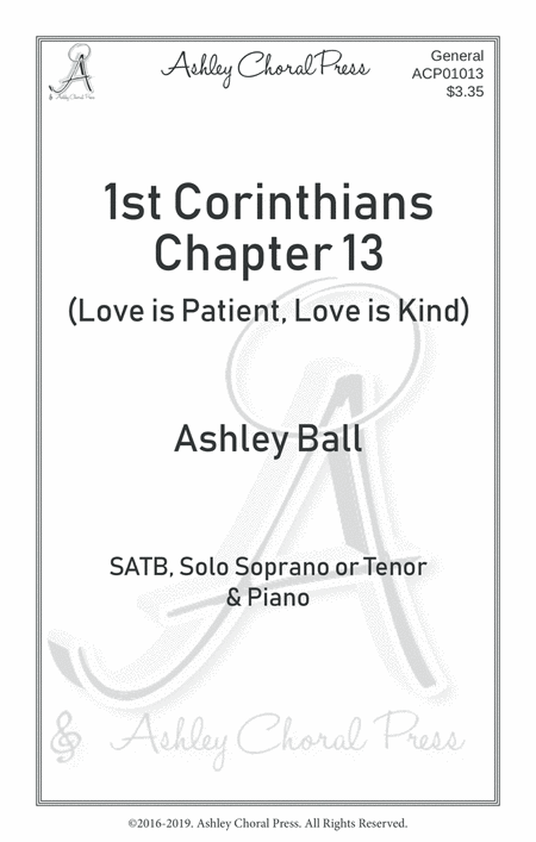 Corinthians chapter 13, Love is patient, love is kind image number null