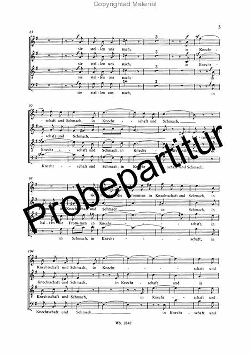 Hymn "Hor mein Bitten, Herr" MWV B 49