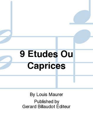 Book cover for 9 Etudes Ou Caprices