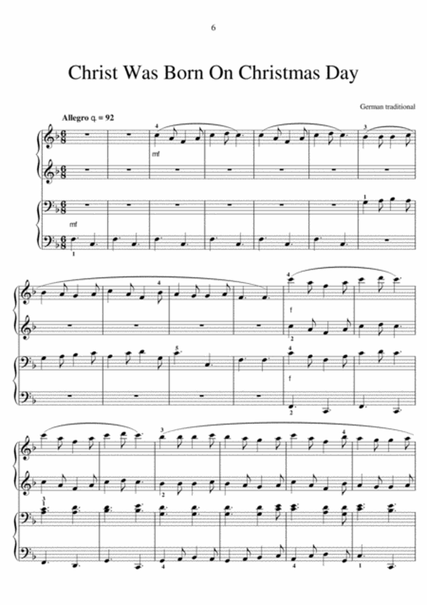 22 Christmas Carols for Piano Duet image number null