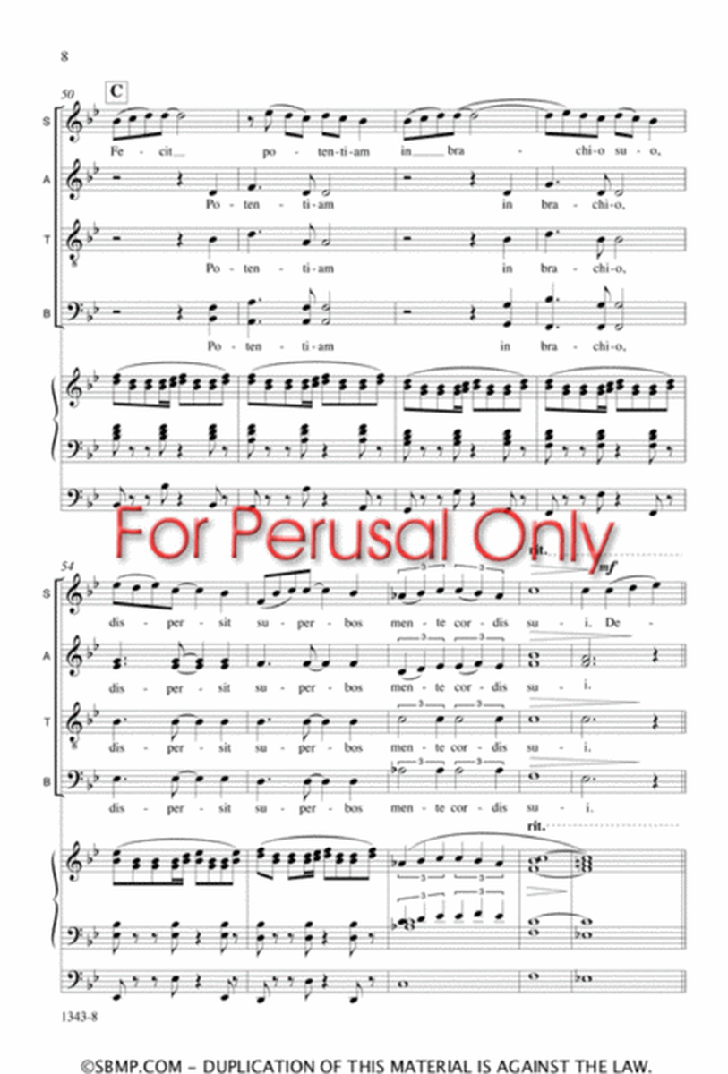 Fecit potentiam - SATB Octavo