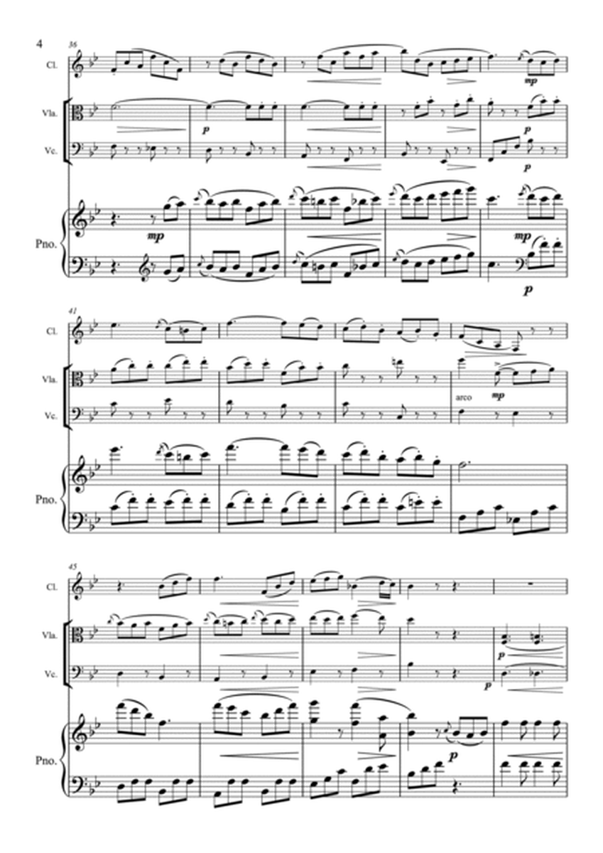 Beethoven - Rondo Op.49 - Clarinet Viola Cello Piano, Piano Quartet