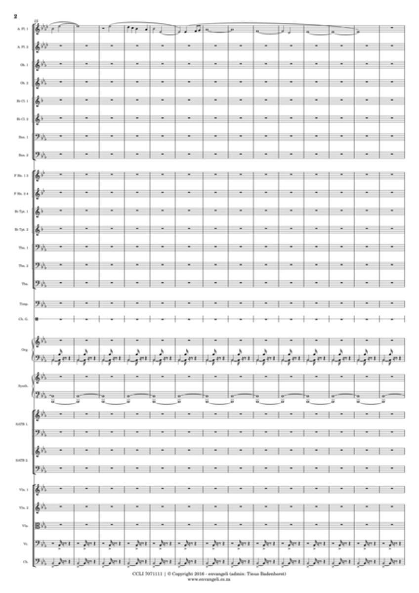 Sing Glory Hallelujah - Anthem - Score image number null