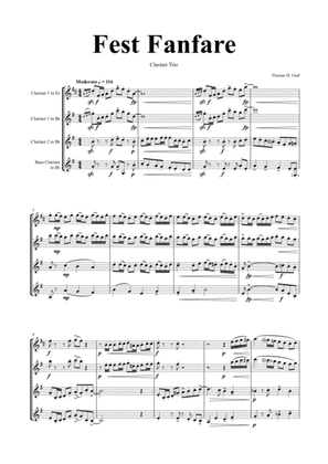 Book cover for Fest Fanfare - Classical Festive Fanfare - Opener - Clarinet Trio