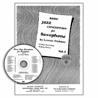 Book cover for Basic Jazz Conception For Saxophone, Volume 2 with CD