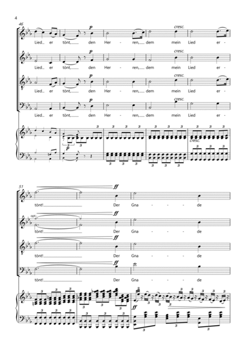 Pilgrims' Chorus (Pilgerchor) from "Tannhäuser" (SATB + piano) image number null