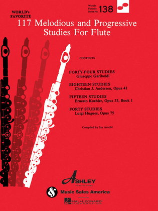 Book cover for 117 Melodious and Progressive Studies for Flute