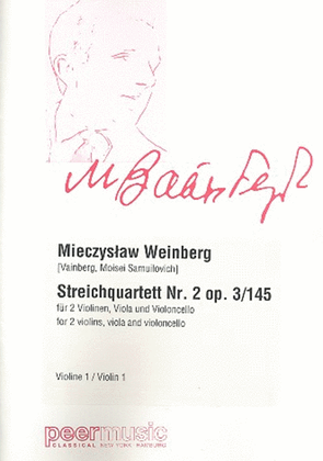 Book cover for Streichquartett Nr. 2 op. 3