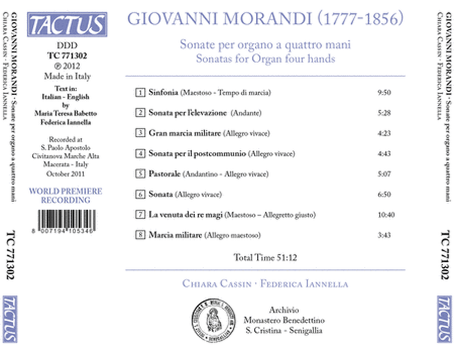 Morandi: Sonate Per Organo a Q