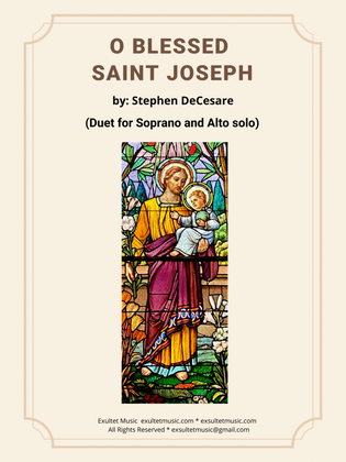 Book cover for O Blessed Saint Joseph (Duet for Soprano and Alto solo)
