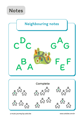 Book cover for Music Theory for Kids - Neighbouring notes