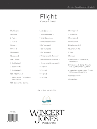 Book cover for Flight - Full Score