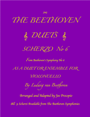 THE BEETHOVEN DUETS FOR CELLO SCHERZO NO 6