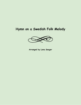 Book cover for Hymn on a Swedish Folk Melody (violin quartet)
