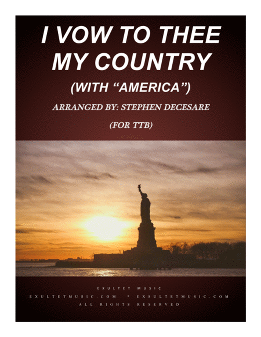 I Vow To Thee My Country (with "America") (for TTB) image number null