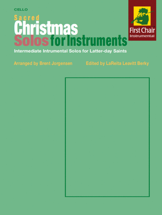 Book cover for Sacred Christmas Solos for Instruments - Cello