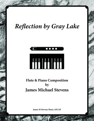 Book cover for Reflection by Gray Lake - Flute & Piano