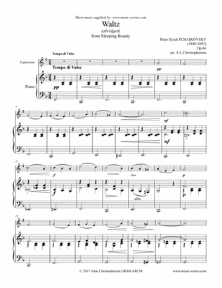 Book cover for Sleeping Beauty Waltz - Euphonium