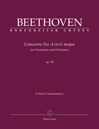 Book cover for Concerto for Pianoforte and Orchestra Nr. 4 G major op. 58