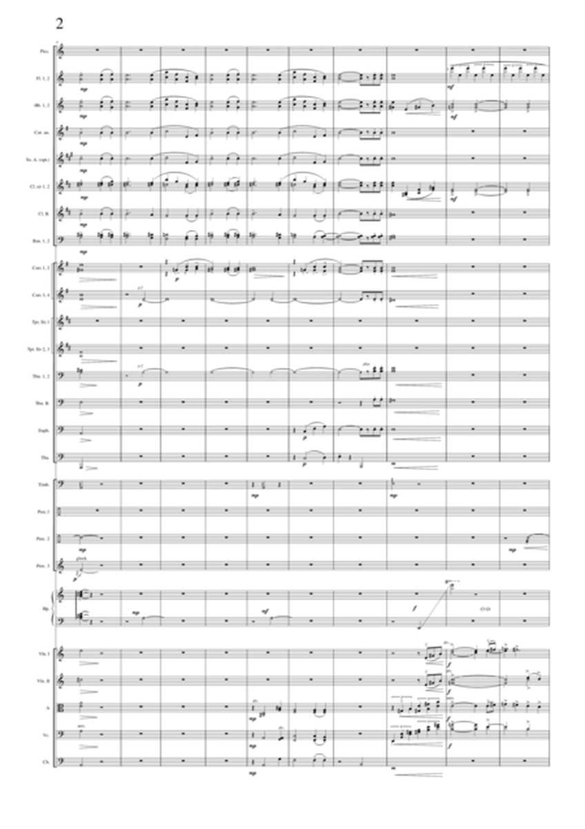 Les murmures du vent (Whispering Wind), transcription for symphonic orchestra - score image number null