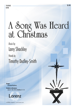 Book cover for A Song Was Heard at Christmas