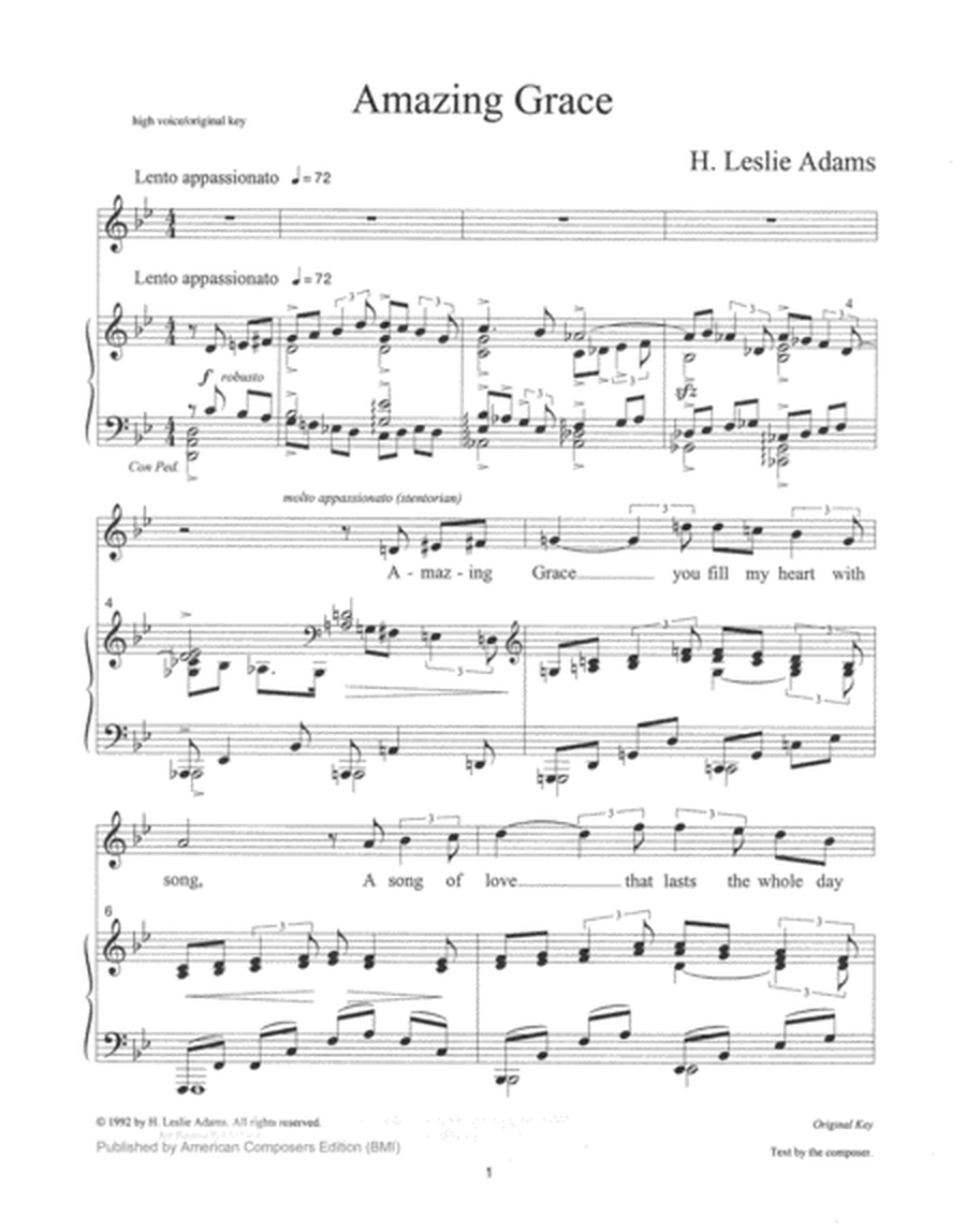 [Adams] Amazing Grace (from Collected Songs)