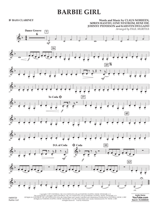 Book cover for Barbie Girl (arr. Paul Murtha) - Bb Bass Clarinet