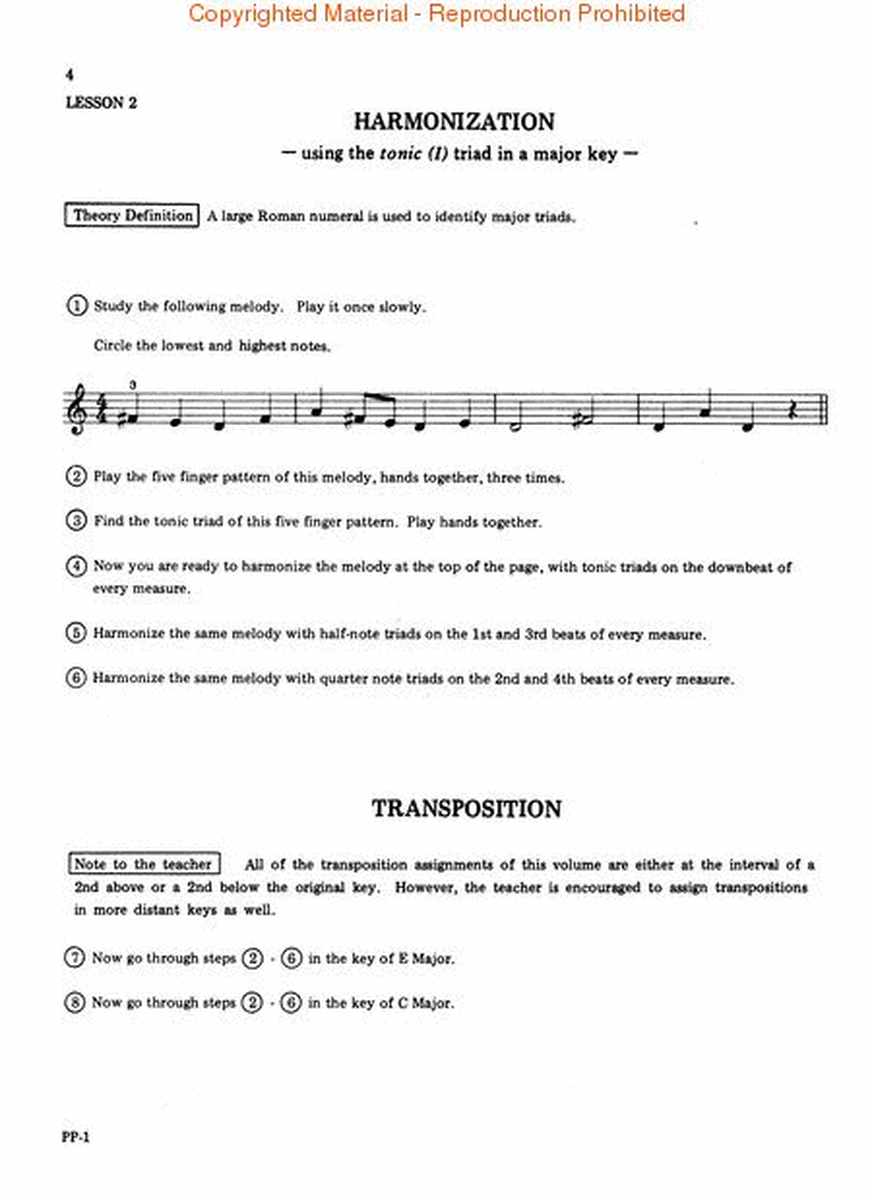 Learn To Harmonize And Transpose At The Keyboard - Beginning Level  Sheet Music