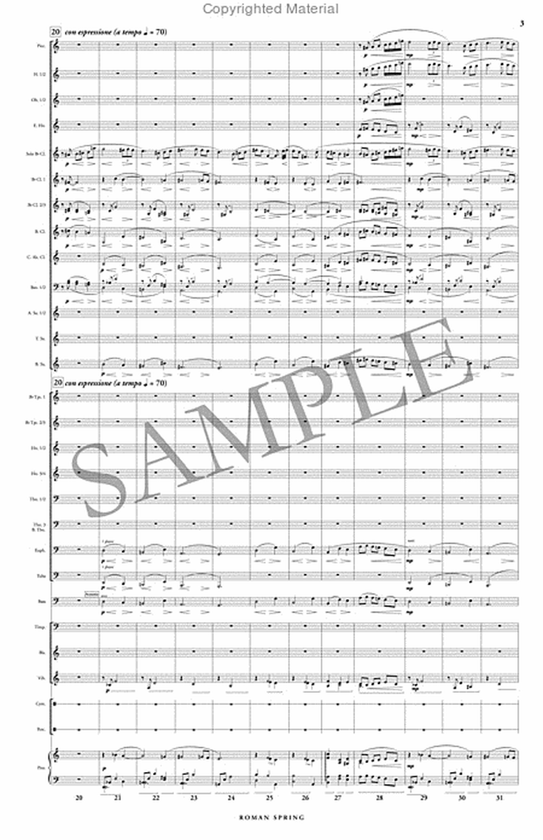 Roman Spring (score & parts) image number null
