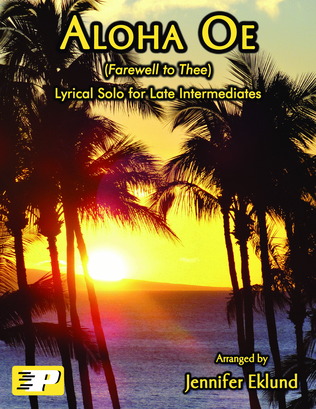 Book cover for Aloha Oe (Farewell To Thee) Late Intermediate Piano