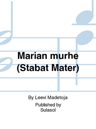 Book cover for Marian murhe (Stabat Mater)
