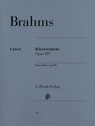 Book cover for Piano Pieces Op 119 Urtext