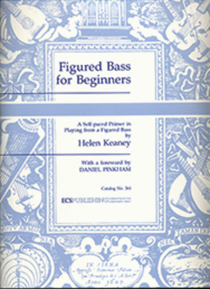 Book cover for Figured Bass for Beginners A Self-Paced Primer in Playing from a Figured Bass