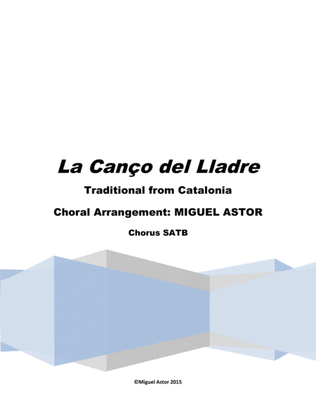 Book cover for La Canço del Lladre (The song of the thief)