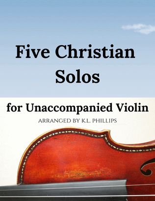 Book cover for Five Christian Solos for Unaccompanied Violin