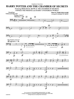 Harry Potter and the Chamber of Secrets, Symphonic Suite from: (wp) E-flat Tuba B.C.