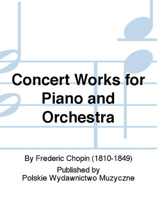 Book cover for Concert Works for Piano and Orchestra