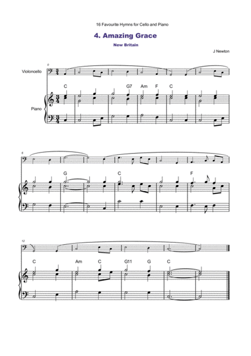 16 Favourite Hymns Vol.1 for Cello and Piano