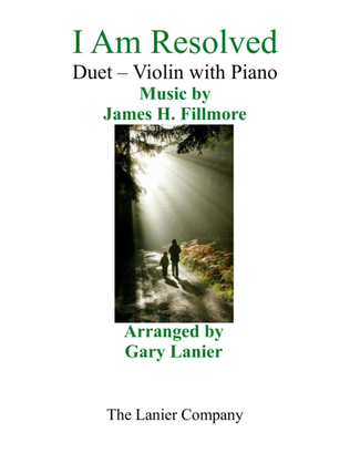 Book cover for Gary Lanier: I AM RESOLVED (Duet – Violin & Piano with Parts)