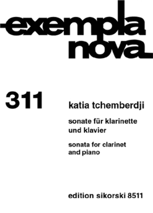 Book cover for Sonata for Clarinet and Piano