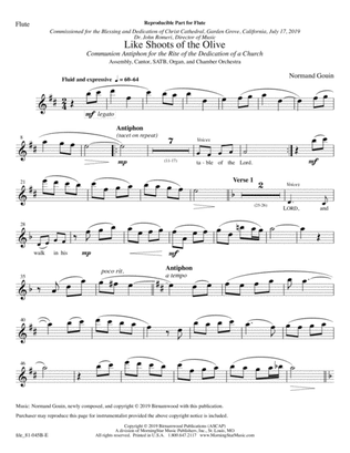 Like Shoots of the Olive: Communion Antiphon for the Rite of Dedication of a Church (Chamber Orchestra Parts)