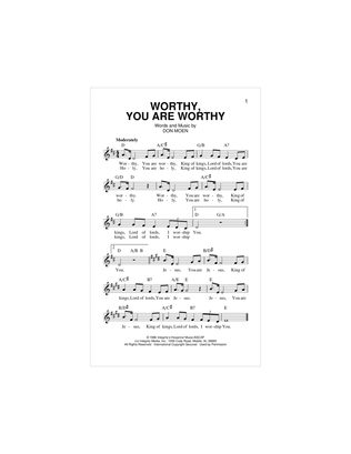 Book cover for Worthy, You Are Worthy