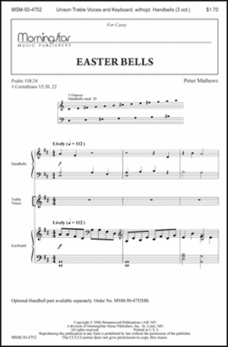 Easter Bells (Choral Score) image number null