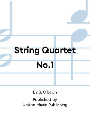 Book cover for String Quartet No.1