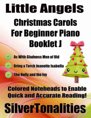 Book cover for Little Angels Christmas Carols for Beginner Piano Booklet J